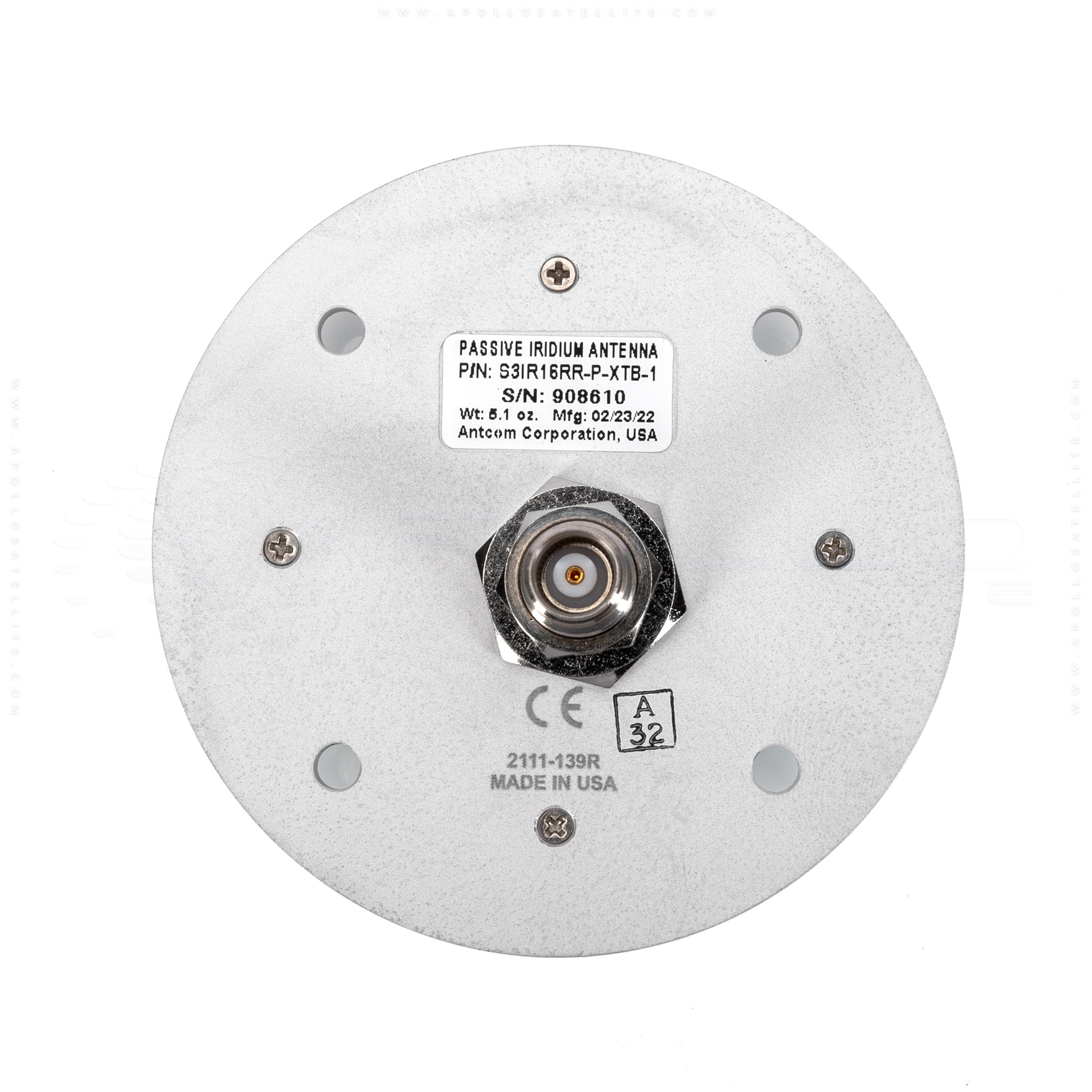 Antcom Iridium Aviation Antenna - S3IR16RR-P-XT-1