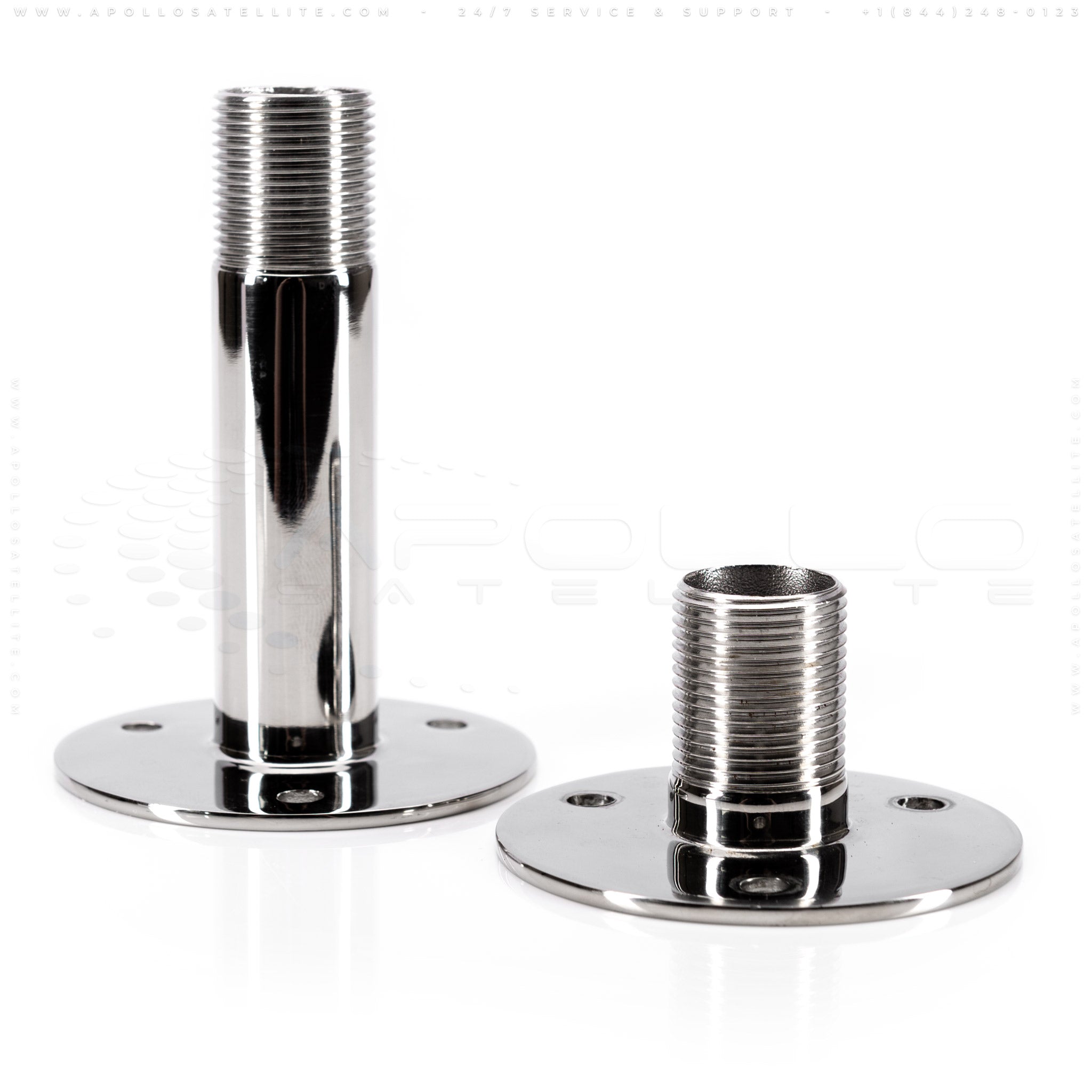 Stainless Antenna Straight Flange Mount